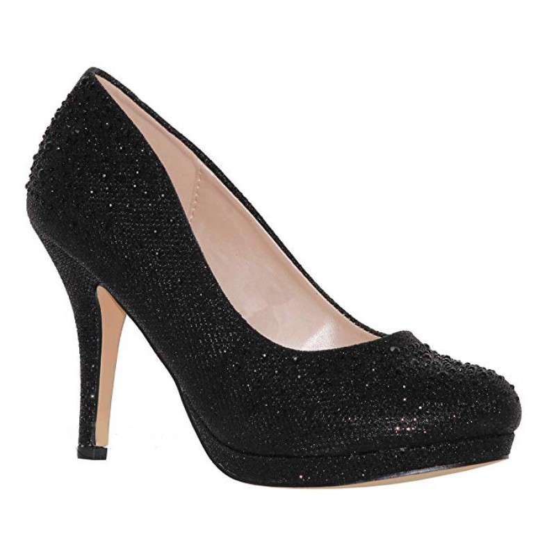 Women's Stylish Round Toe Dressy Mid Heel Pump